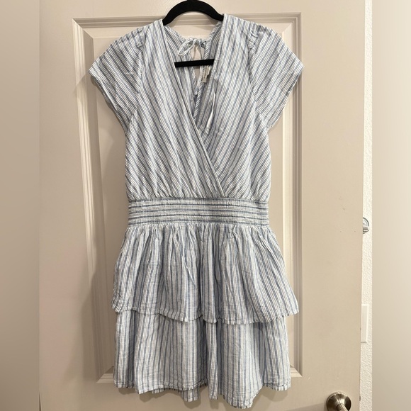 SOLD - NWT American Eagle Blue and White Striped Dress - Picture 2 of 4